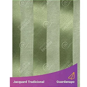 Guardanapo em Tecido Jacquard Verde Pistache Listrado Tradicional