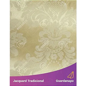 Guardanapo em Tecido Jacquard Pérola Medalhão Tradicional
