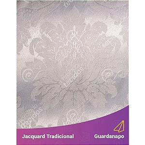 Guardanapo em Tecido Jacquard Prata Medalhão Tradicional