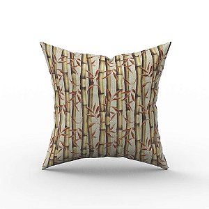 Capa De Almofada Em Tecido Impermeável Acqua Linea Bambu Bronze