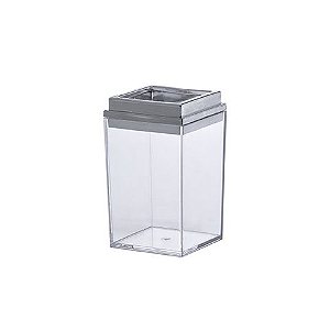 Porta Escova Bagno Quadratta Cristal