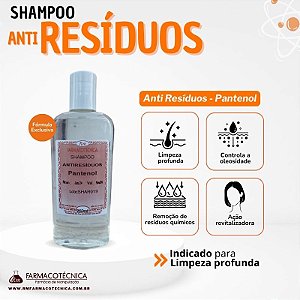 Shampoo Anti Resíduos 250ml - RM Farmacotécnica®