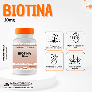 Biotina 10mg - RM Farmacotécnica® (Cápsulas)