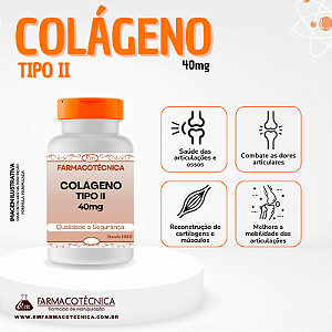 Colágeno tipo II 40mg - RM Farmacotécnica® (Cápsulas)