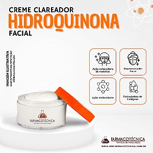 Creme Clareador Hidroquinona (Facial) - RM Farmacotécnica®