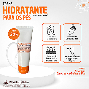 Creme Hidratante para os Pés - RM Farmacotécnica®