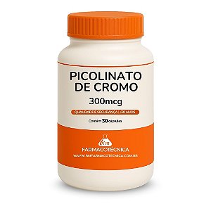 Picolinato de Cromo 300mcg - RM Farmacotécnica® (Cápsulas)