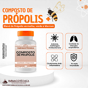 Composto Própolis (+) 400mg - RM Farmacotécnica® (Cápsulas)