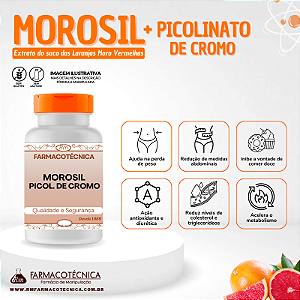 Morosil 500mg + Picolinato de Cromo 300mcg - RM Farmacotécnica® (Cápsulas)
