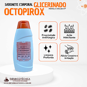 Sabonete Corporal Glicerinado com Octopirox 350ml - RM Farmacotécnica®