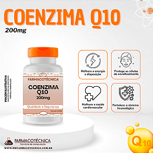 Coenzima Q10 200mg - RM Farmacotécnica ® (Cápsulas)
