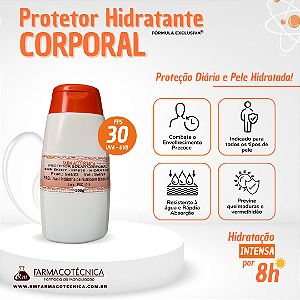 Protetor Solar Corporal Hidratante 200g - RM Farmacotécnica®