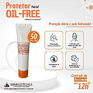 Protetor Solar Facial Oil Free FPS50  60g - RM Farmacotécnica®