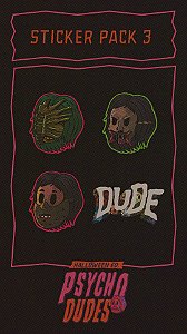 Psycho Dudes - Sticker Pack 3