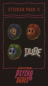 Psycho Dudes - Sticker Pack 4