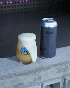 Cerveja #05 - Hazy Double IPA (Nelson Sauvin/ Citra/ Simcoe) - Collab Los Forajidos  Lata 473mL