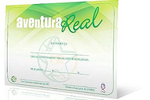 CERTIFICADO DE CONCLUSÃO AVENTURA REAL MR