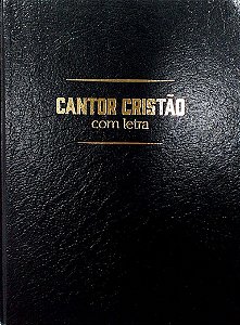 CANTOR CRISTÃO MÉDIO GRANDE FLEXÍVEL PRETO LETRA