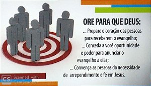 ORE PARA QUE DEUS CARTÃO ALVO DE ORAÇÃO JMN