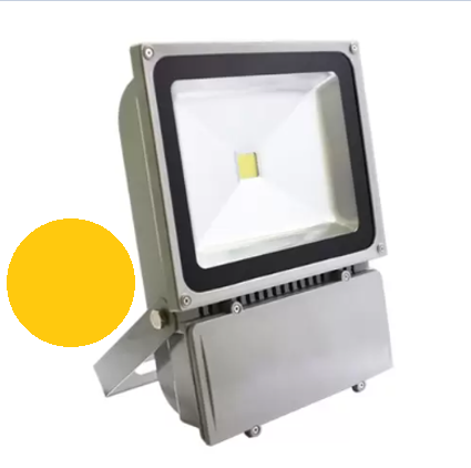 Refletor Holofote Industrial LED COB 100w Branco Quente - ALTA POTÊNCIA