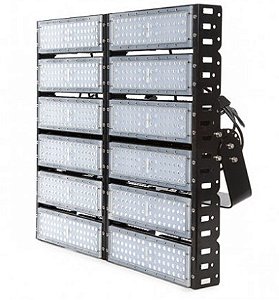 Projetor Refletor Modular Led Linear Ferro Torre 600w Ip67 - Preto - Cor da luz - Branco-frio 110V/220V 6500K