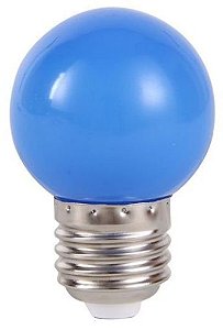 Lâmpada Led Bolinha 1W  Azul  - 110/220v