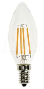 Lâmpada Retrô Filamento Led Vintage vela  4w Branco Frio - E14 - Bivolt