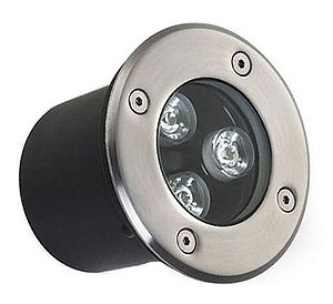 Spot Led Balizador Para Piso 03w Branco Quente