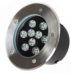 Spot Led Balizador Para Piso 09w Branco Quente