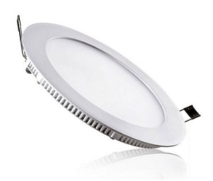 Luminária Plafon 25w LED Embutir Redonda Branco Frio 6000K