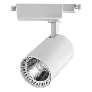 Spot Led de 12w para Trilho Eletrificado Branco Frio - Branco