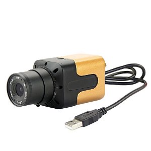 Mini webcam usb com lentes de 6mm, câmera de metal 720p, 1080p com usb