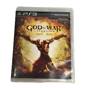 Jogo PS3 God of War Ascension mÃ­dia fÃ­sica *seminovo