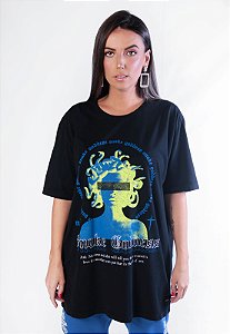 Camiseta Boyfriend Medusa Preto
