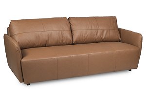 Sofá Teruel Fixo em Couro Legítimo Amarula 2,06m