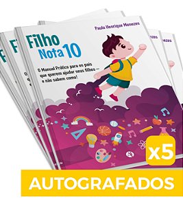 5 Livros Filho Nota 10 - Autografados