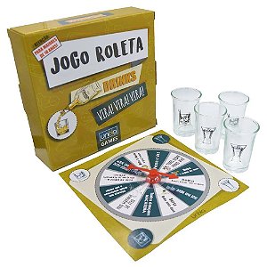 Jogo Roleta Drinks Vira Vira Com 4 Shots