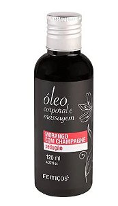 Óleo de Massagem Morango com Champagne - Sedução