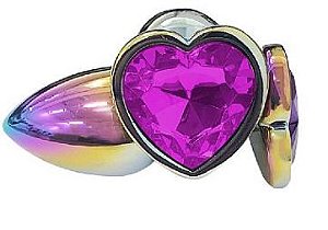 Plug Anal Coração Colorido P