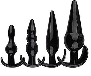Kit com 4 Plug Anal