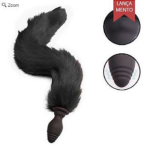 Plug Anal em Silicone com Vibro