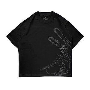 Camiseta Oversized - Chainsaw Devil