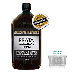 Prata Coloidal 5PPM - com padrões quânticos