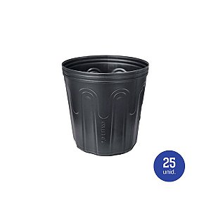 Embalagem para muda 1,0 litro preto - 25 unid.