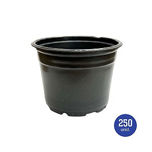 Vaso Pote Holambra nº 14 Preto - 250 unid.