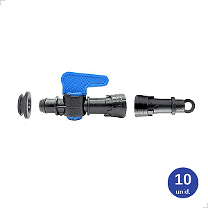 Kit Registro Inicial com Anel 6 Pontas + Chula + Fim de Linha - 10 unid.