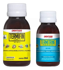 Kit Termitrine 30ml + Termifin 50ml - Combate Total Contra Insetos