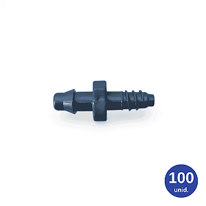 Micro União p/ Microtubo 4mm (Grapa x Rosca) - 100 unid.