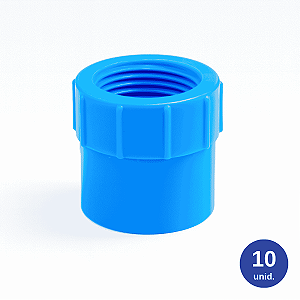 Luva LR DN 32mm x 1" PVC - 10 unid. - Amanco