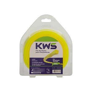 Fio de Nylon Quadrado 2,5mm Amarelo 420g